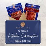 Monthly Letterbox Charcuterie Subscription - e-Gift Cards