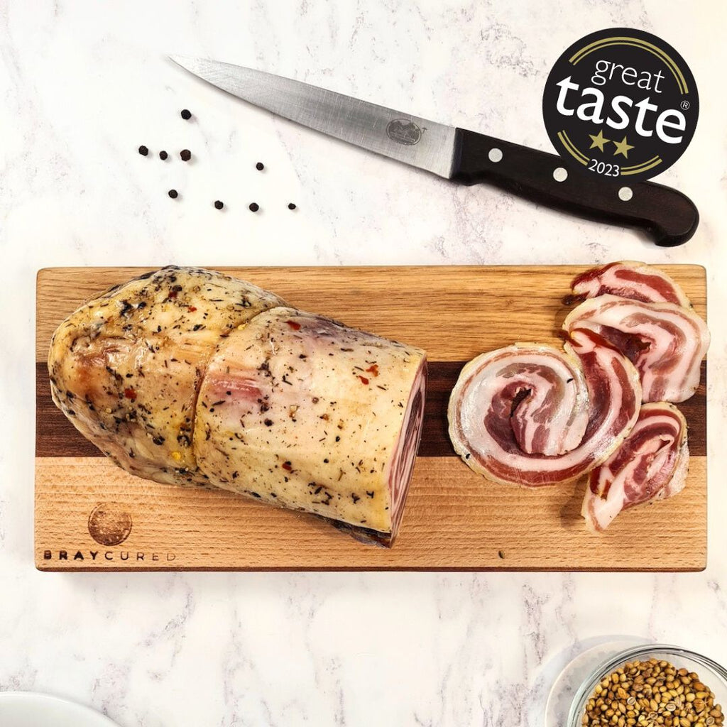 Rolled Pancetta Joint - Air-dried Streaky Bacon Unsliced